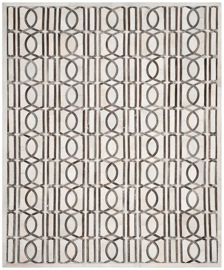 Safavieh Studio Leather Stl662A Ivory / Grey Rugs.