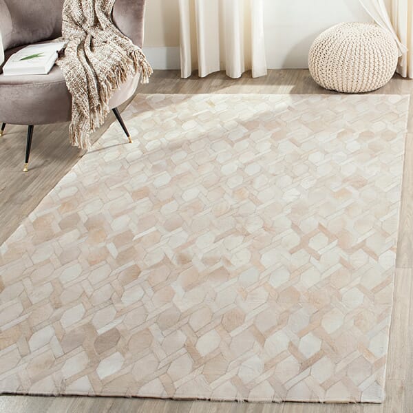 Safavieh Studio Leather Stl663A Ivory Geometric Area Rug