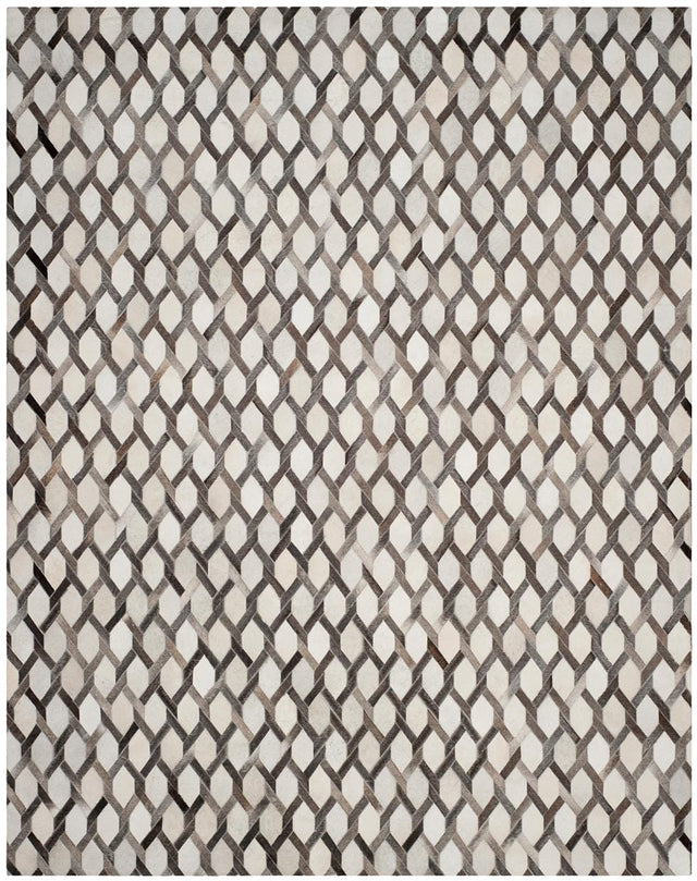 Safavieh Studio Leather Stl666A Ivory / Grey Rugs.