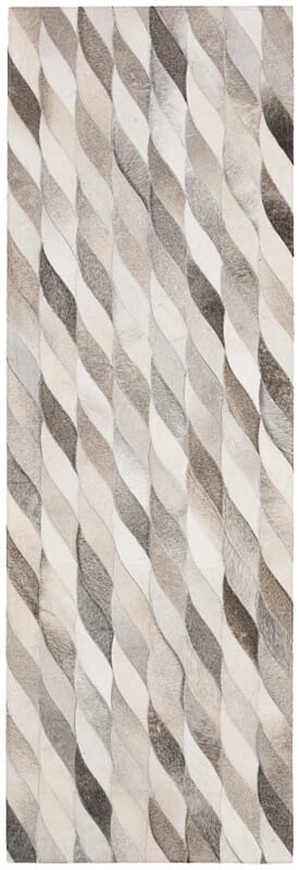 Safavieh Studio Leather Stl701A Ivory / Grey Geometric Area Rug