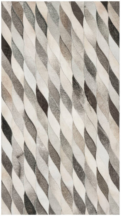 Safavieh Studio Leather Stl701A Ivory / Grey Rugs.