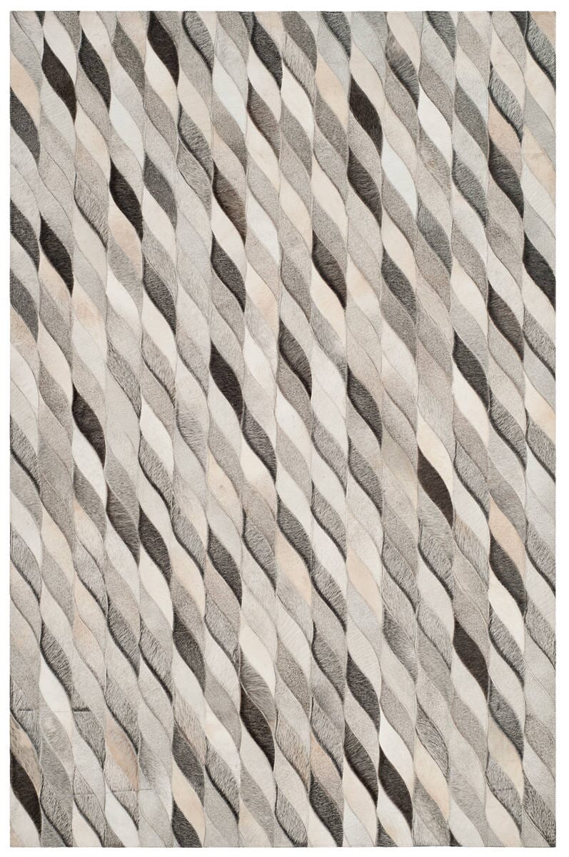 Safavieh Studio Leather Stl701A Ivory / Grey Rugs.