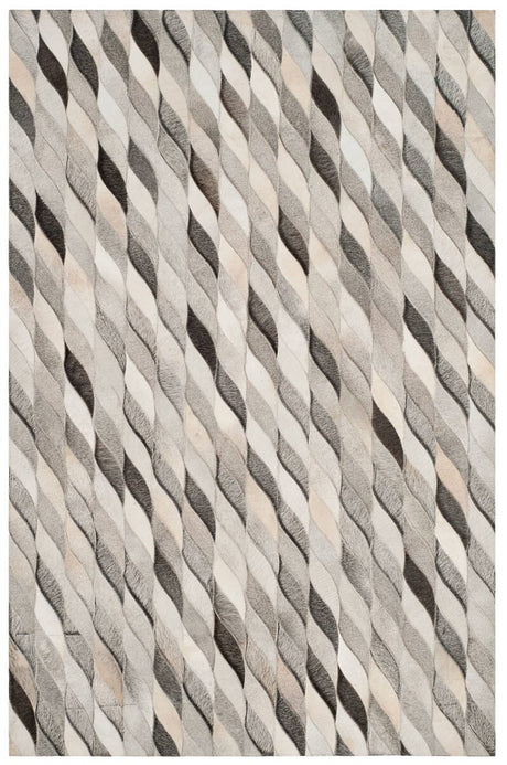 Safavieh Studio Leather Stl701A Ivory / Grey Rugs.