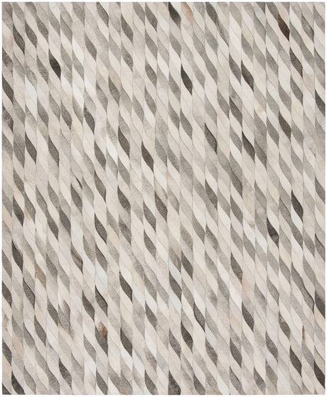 Safavieh Studio Leather Stl701A Ivory / Grey Rugs.