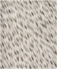 Safavieh Studio Leather Stl701A Ivory / Grey Geometric Area Rug