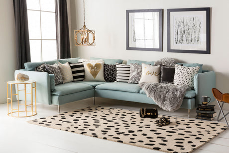 Surya Stella Stla-2443 Beige, Black Rug.