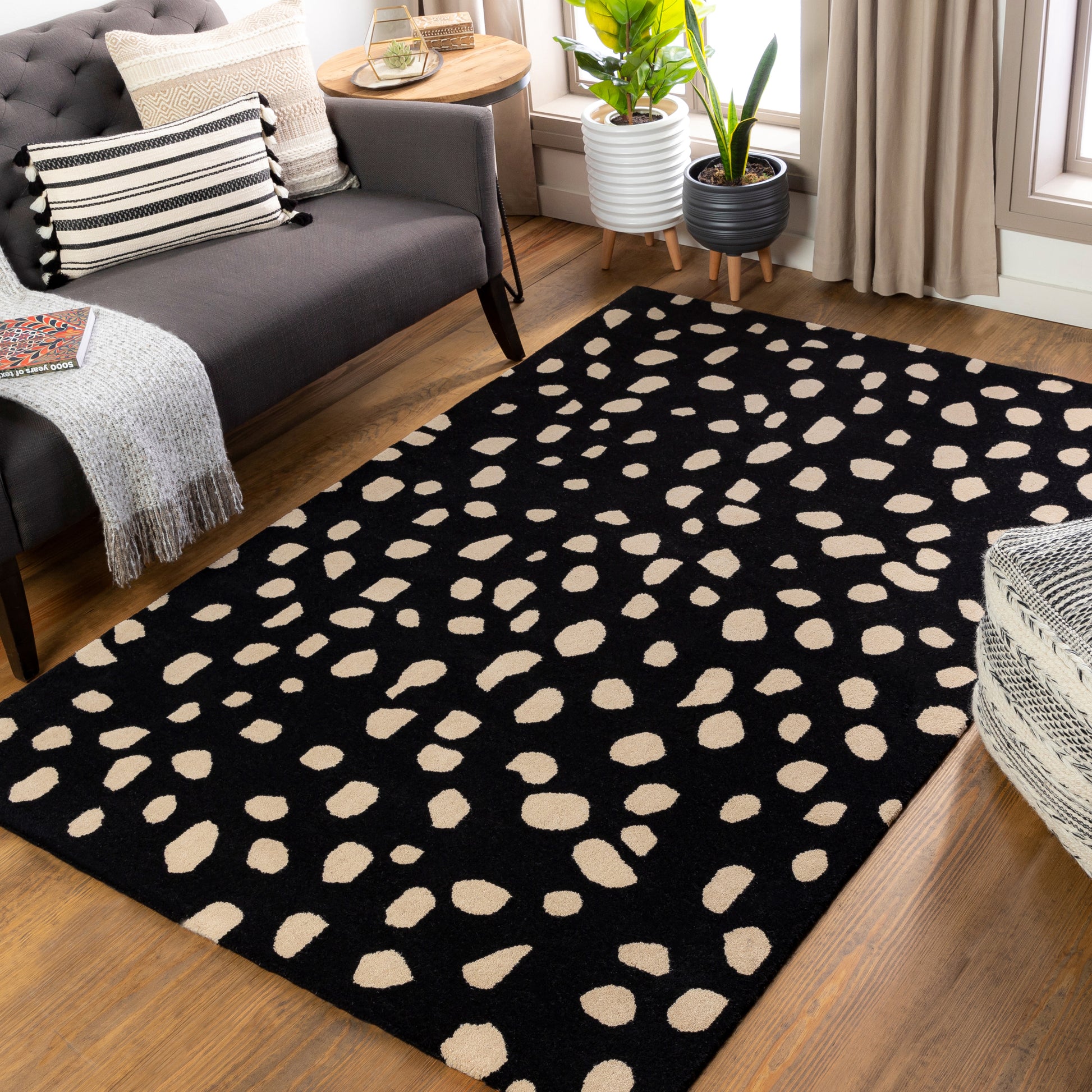 Surya Stella Stla-2445 Black, Beige Area Rug