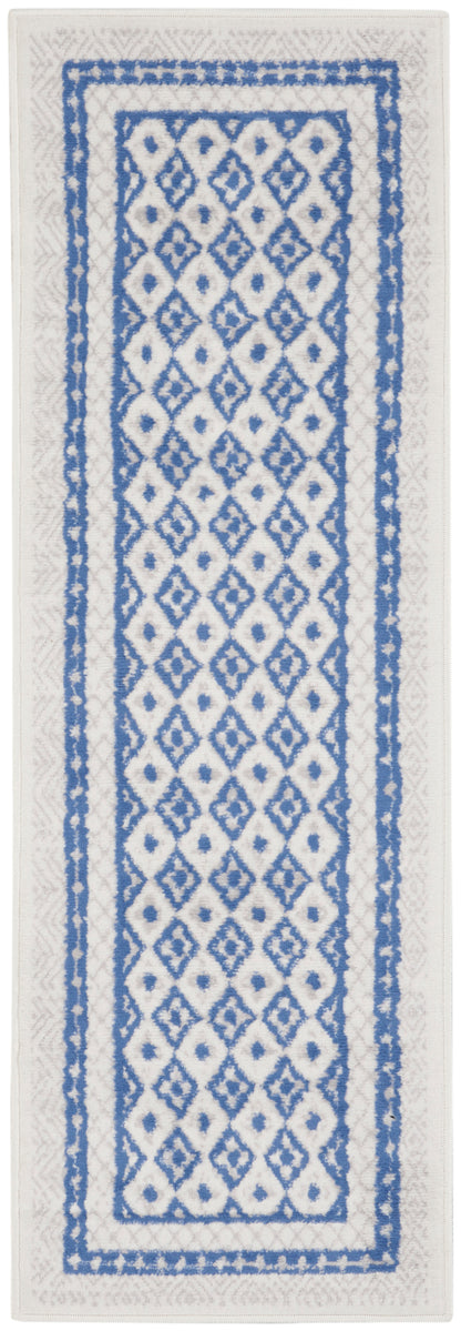 Nourison Whimsicle Whs13 Ivory Blue Area Rug