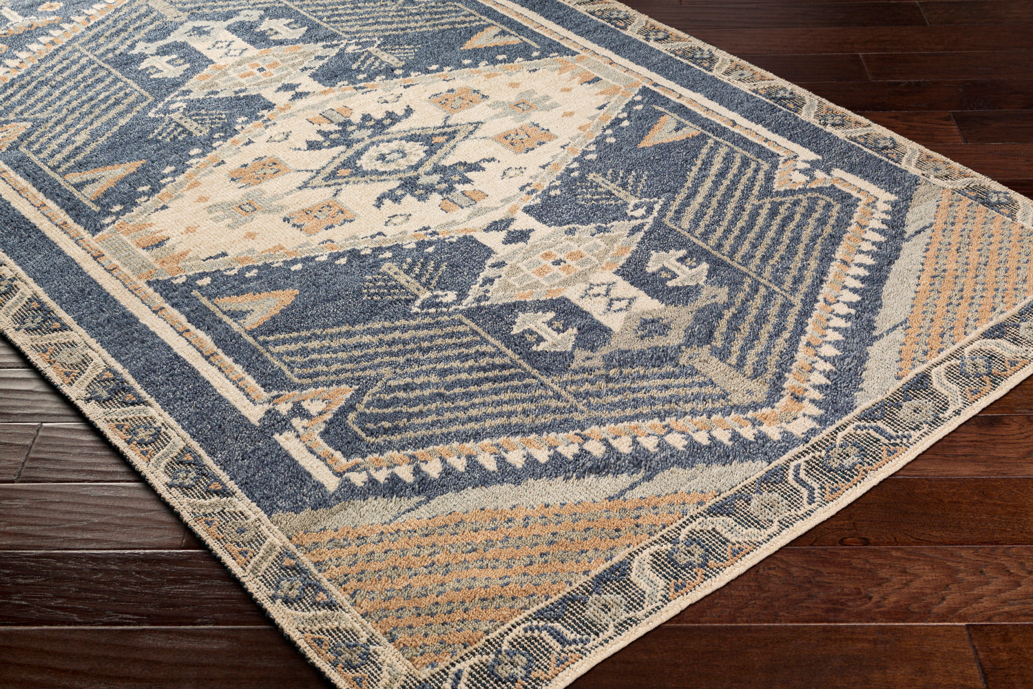 Surya St Moritz Stm-2300 Denim, Beige, Sage, Cream Rugs.