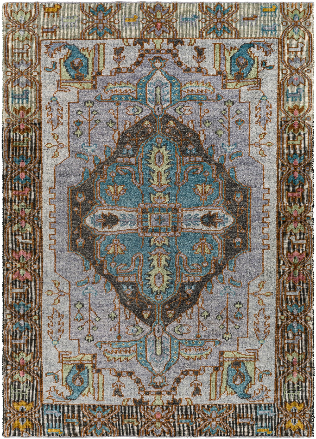 Surya St Moritz Stm-2301 Denim, Dark Brown, Rose, Saffron Rugs.