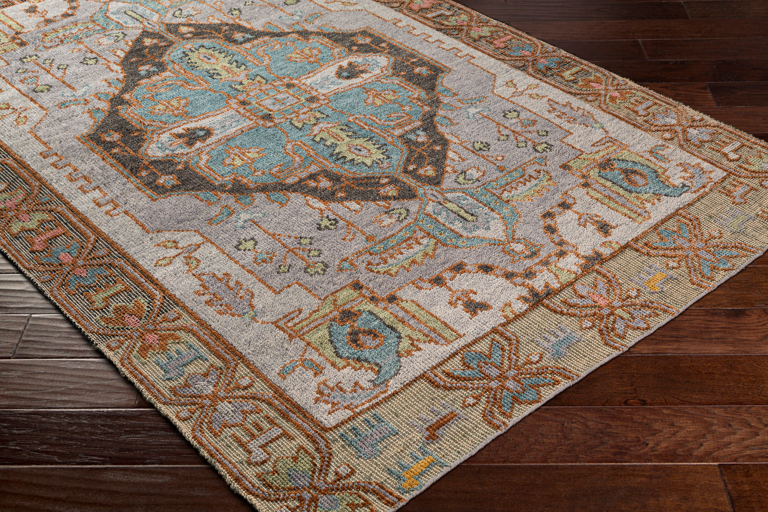 Surya St Moritz Stm-2301 Denim, Dark Brown, Rose, Saffron Rugs.