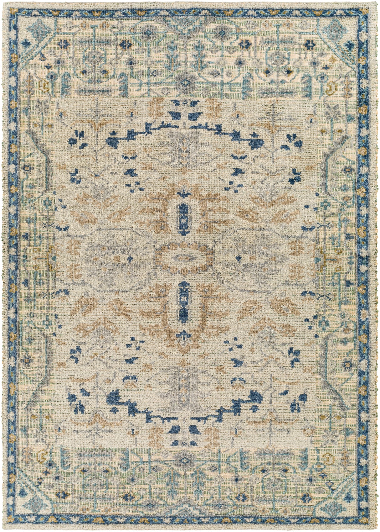 Surya St Moritz Stm-2302 Denim, Beige, Sage, Cream Rugs.
