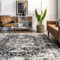 Nuloom Jordana Njo1728A Black And White Area Rug