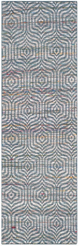 Safavieh Straw Patch Stp212A Blue / Multi Geometric Area Rug