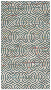 Safavieh Straw Patch Stp212A Blue / Multi Geometric Area Rug