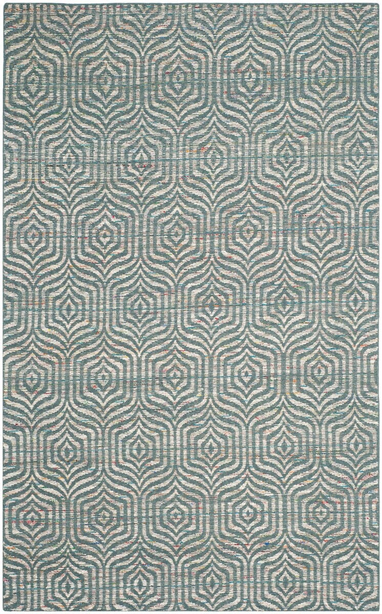 Safavieh Straw Patch Stp212A Blue / Multi Geometric Area Rug