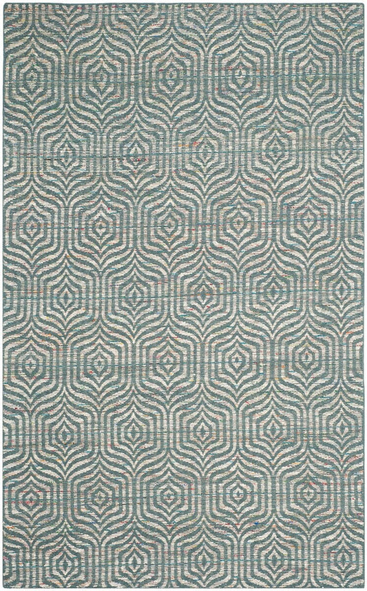 Safavieh Straw Patch Stp212A Blue / Multi Geometric Area Rug