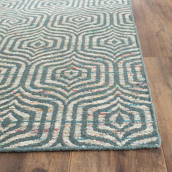 Safavieh Straw Patch Stp212A Blue / Multi Geometric Area Rug