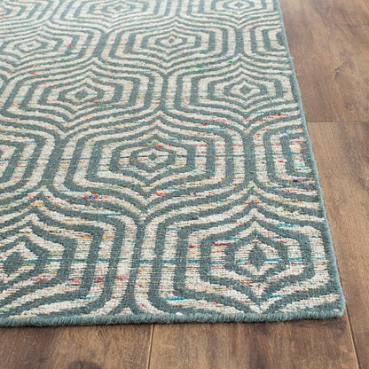 Safavieh Straw Patch Stp212A Blue / Multi Geometric Area Rug