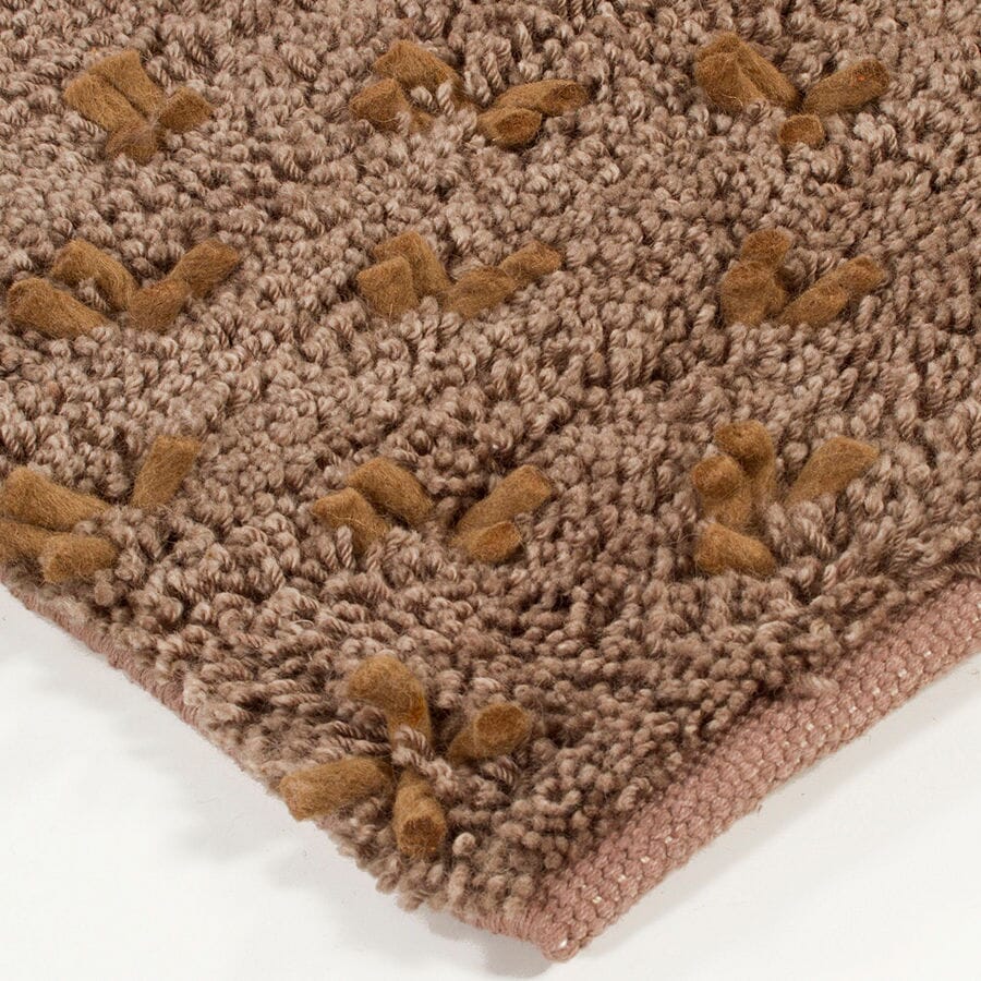 Chandra Strata Str1185 Brown / Dark Brown Shag Area Rug