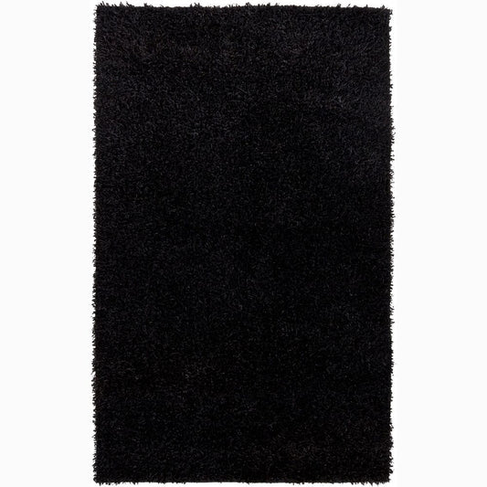 Chandra Strata Str1203 Black Shag Area Rug