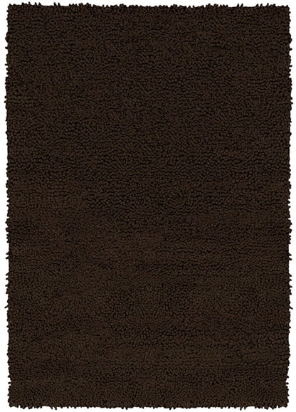 Chandra Strata Str1262 Chocolate Brown Shag Area Rug