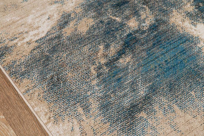 Momeni Studio Stu-3 Blue Organic / Abstract Area Rug