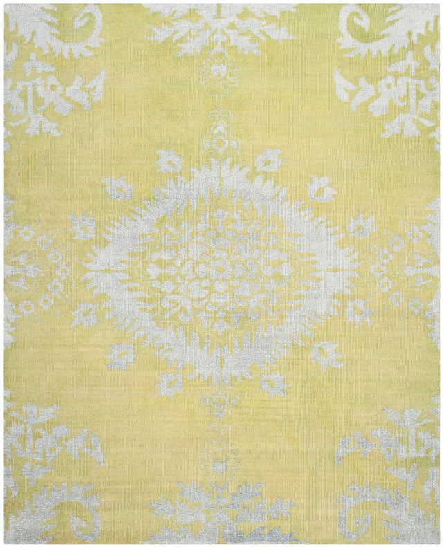 Safavieh Stone Wash Stw235A Chartreuse Area Rug