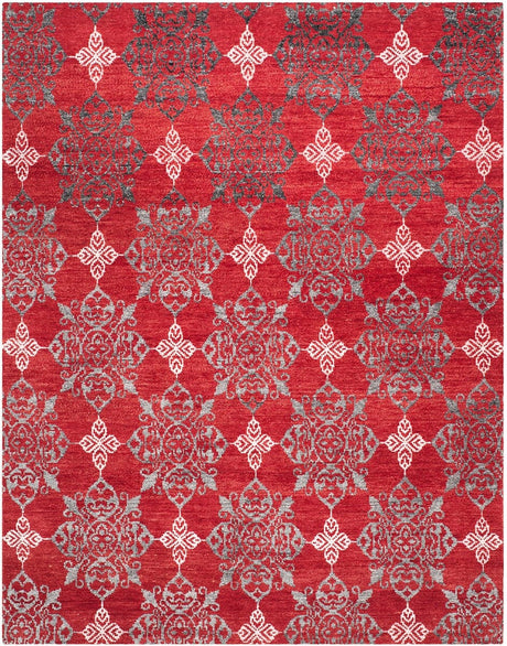 Safavieh Stone Wash Stw243A Red / Ivory Rugs.