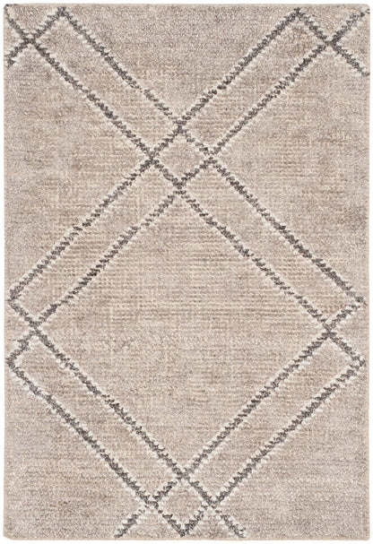 Safavieh Stone Wash Stw701B Khaki / Grey Geometric Area Rug