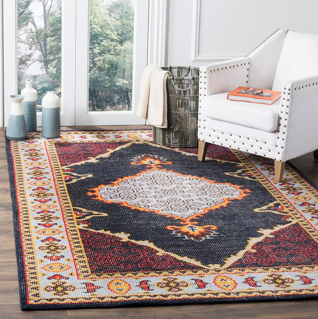 Safavieh Stone Wash Stw820A Blue / Multi Rugs.