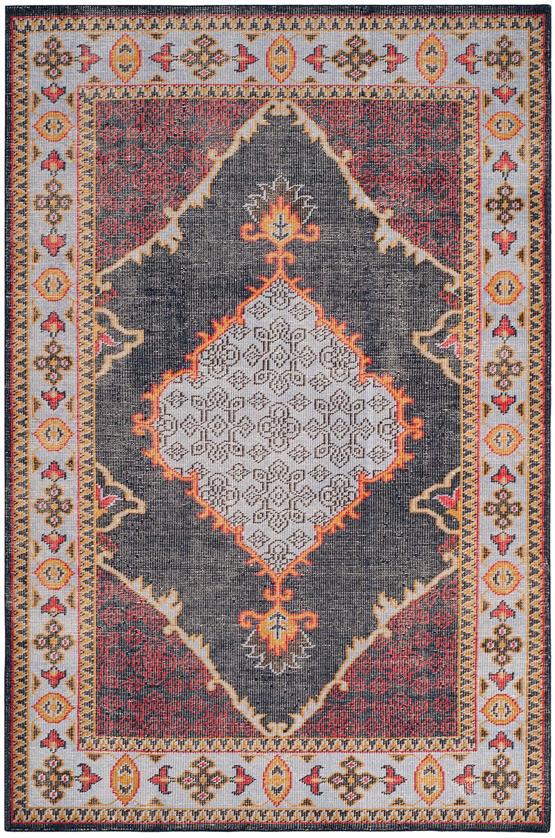 Safavieh Stone Wash Stw820A Blue / Multi Area Rug