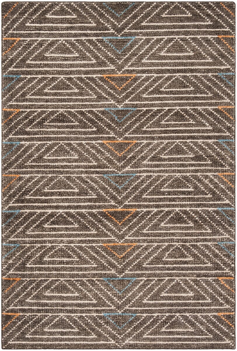 Safavieh Stone Wash Stw901A Dark Brown / Multi Damask Area Rug