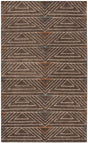 Safavieh Stone Wash Stw901A Dark Brown / Multi Damask Area Rug