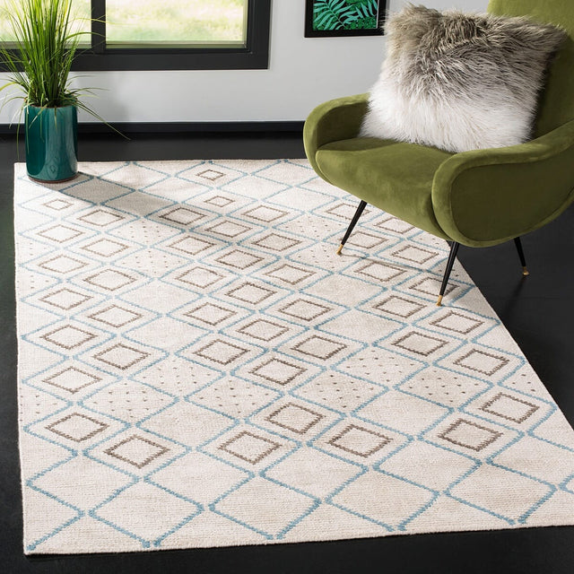 Safavieh Stone Wash Stw902A Silver / Blue Rugs.