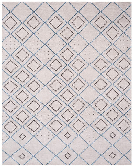 Safavieh Stone Wash Stw902A Silver / Blue Rugs.