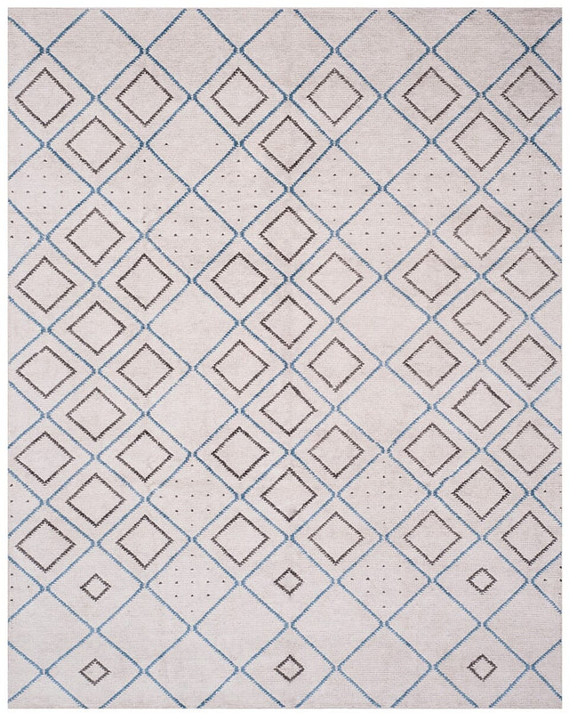 Safavieh Stone Wash Stw902A Silver / Blue Rugs.