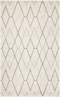 Safavieh Stone Wash Stw903A Ivory / Blue Moroccan Area Rug