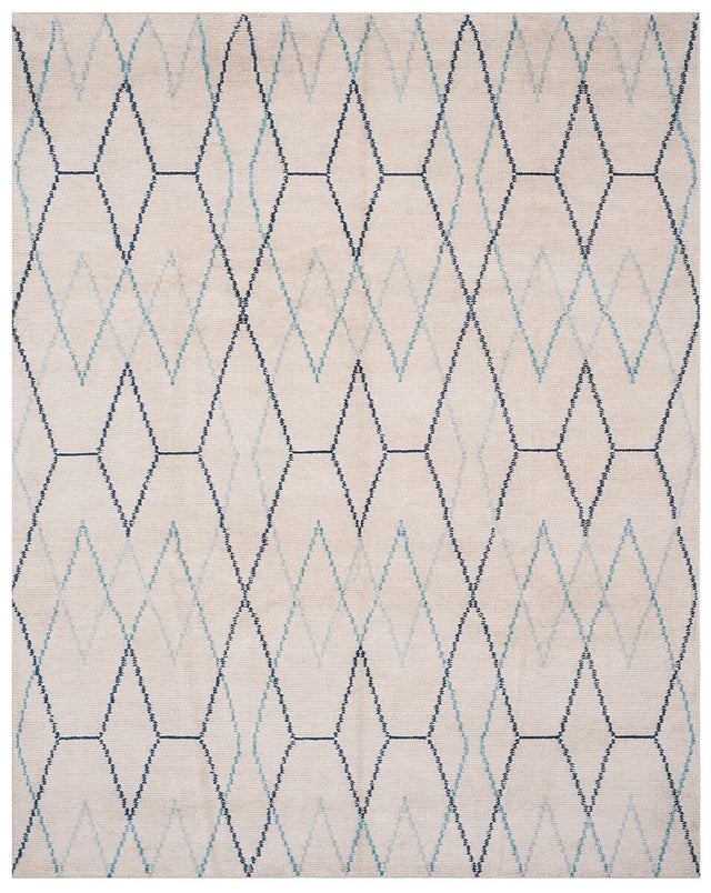 Safavieh Stone Wash Stw903A Ivory / Blue Moroccan Area Rug