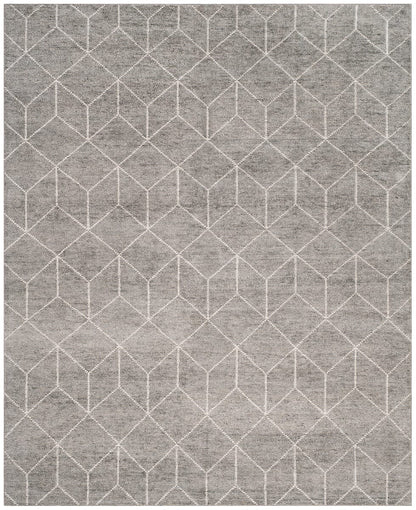 Safavieh Stone Wash Stw904A Silver Geometric Area Rug