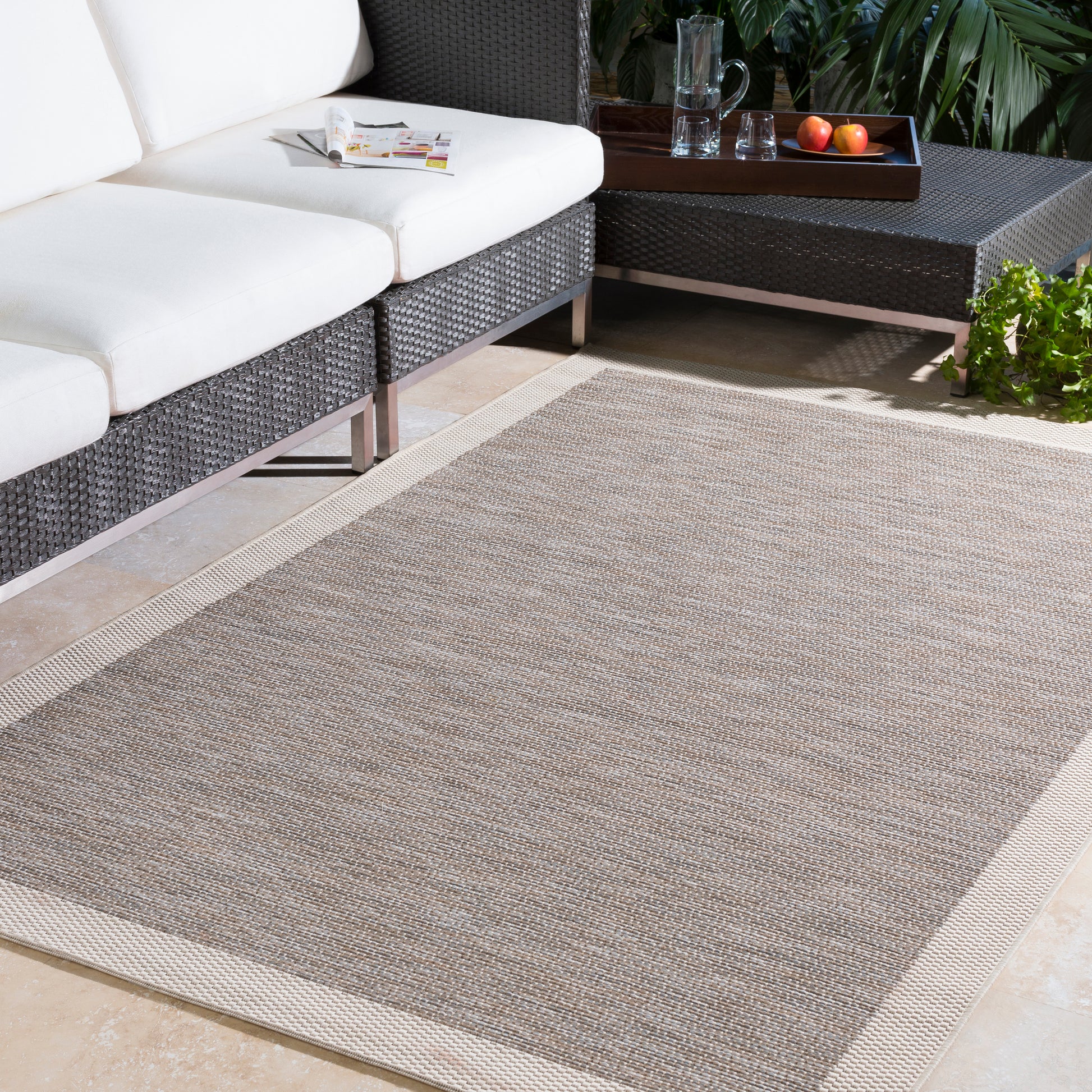 Surya Santa Cruz Stz-6002 Taupe, Cream Area Rug