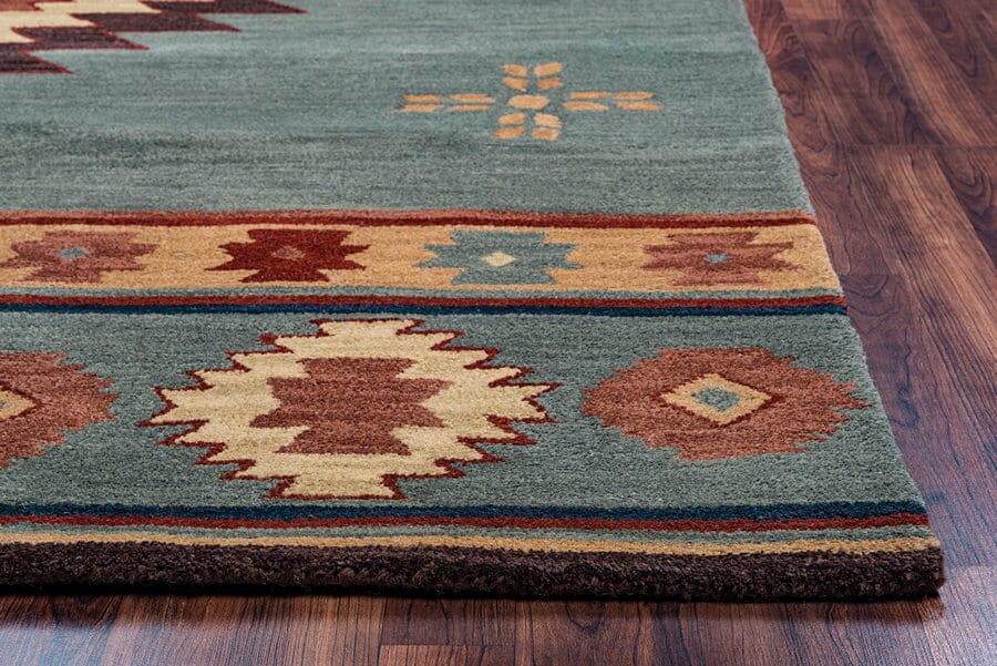 Rizzy Southwest SU-2008 Green Southwestern Area Rug