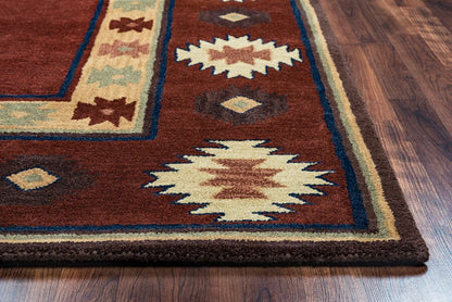 Rizzy Southwest SU-2014 Red Southwestern Area Rug