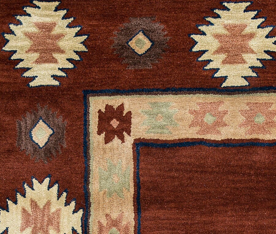 Rizzy Southwest SU-2014 Red Southwestern Area Rug