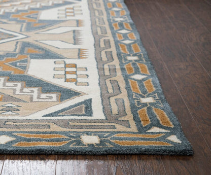 Rizzy Southwest Su489A Gray, Tan Southwestern Area Rug