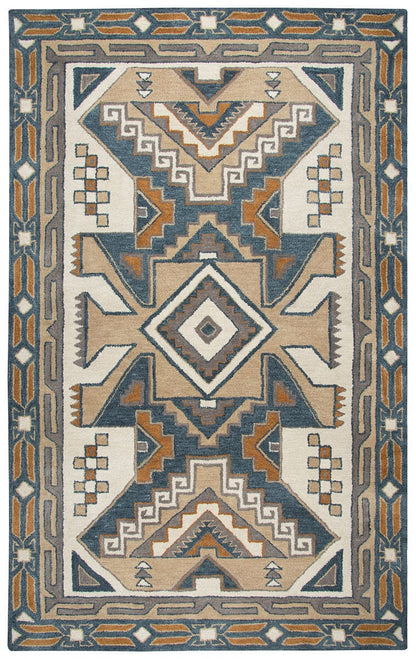 Rizzy Southwest Su489A Gray, Tan Southwestern Area Rug