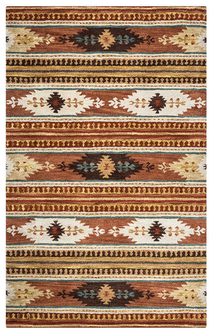 Rizzy Southwest SU-8156 Rust Southwestern Area Rug