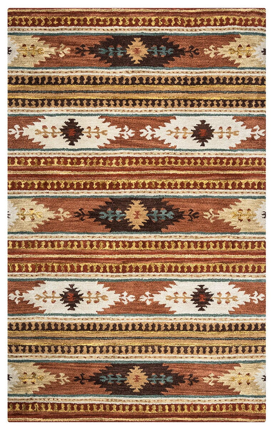 Rizzy Southwest SU-8156 Rust Southwestern Area Rug