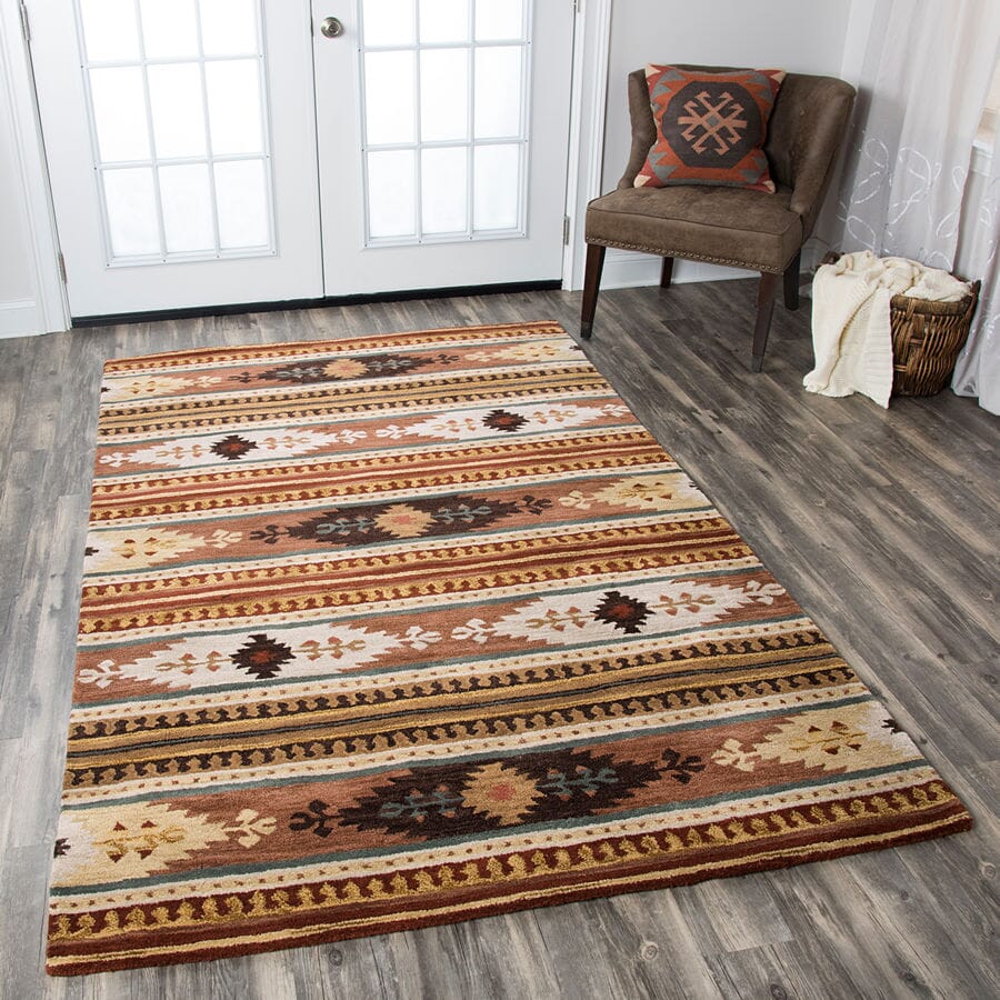 Rizzy Southwest SU-8156 Rust Southwestern Area Rug