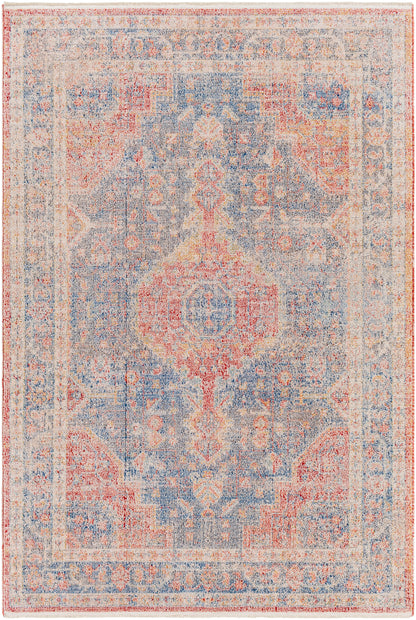 Surya Subtle Sub-2312 Dark Blue, Red Area Rug